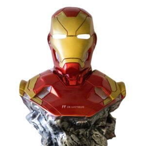 MARVEL'S AVENGERS - IRON MAN MARK46 MODEL STATUE FIGURE (RESIN REPLICA w LED)