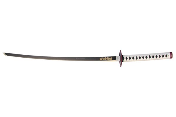 DEMON SLAYER – GIYU TOMIOKA'S NICHIRIN SWORD (with LEATHER sheath and stand) - Image 4