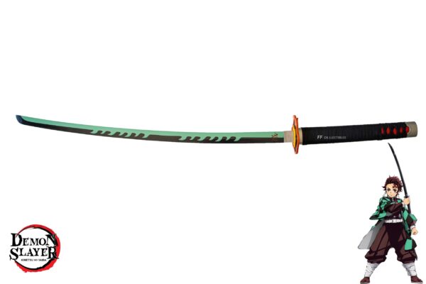 DEMON SLAYER - TANJIRO KAMADO'S NICHIRIN SWORD FINAL VERSION (FREE sword stand)