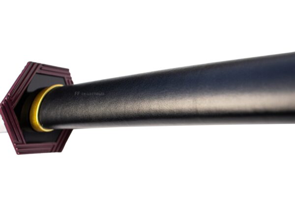 DEMON SLAYER – GIYU TOMIOKA'S NICHIRIN SWORD (with LEATHER sheath and stand) - Image 9