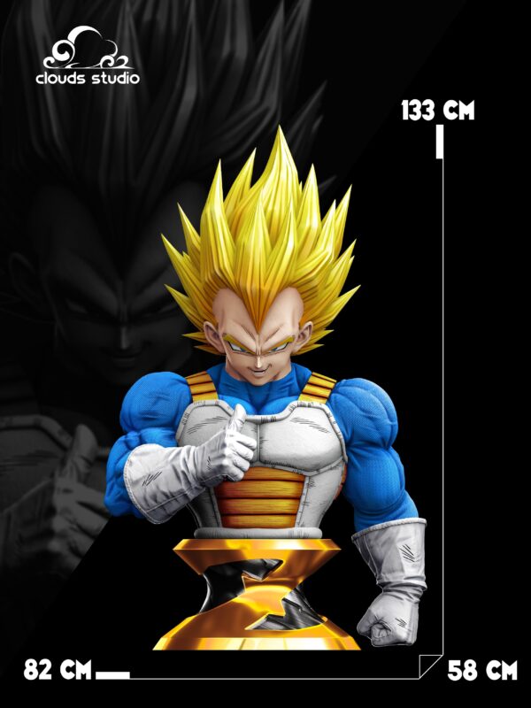 CLOUDS STUDIO – DRAGON BALL Z: VEGETA 1/1 [SOLD OUT] - Image 2