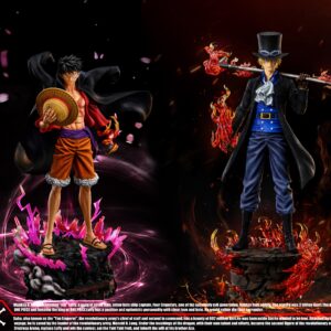DIAMOND STUDIO – ONE PIECE: STANDING SERIES, RYUO HAKI LUFFY AND FLAME EMPEROR SABO [IN STOCK]