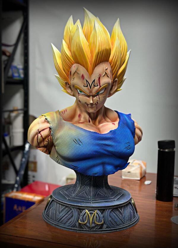 DIM MODEL STUDIO – DRAGON BALL Z: MAJIN VEGETA BUST 1/1 [IN STOCK] - Image 6