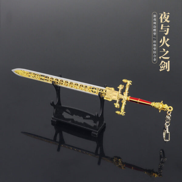ELDEN RING – SWORD OF NIGHT AND FLAME KEYCHAIN - Image 3