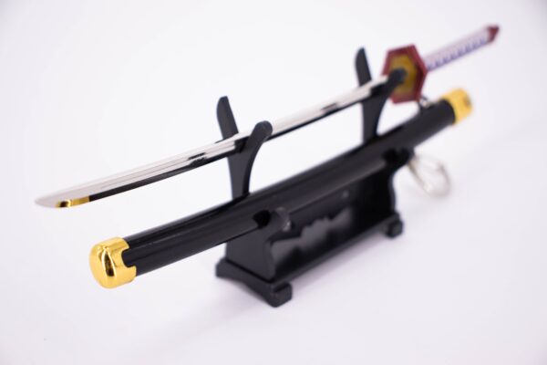 DEMON SLAYER – GIYU TOMIOKA’S NICHIRIN SWORD KEYCHAIN - Image 3
