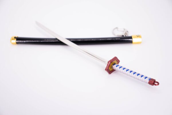 DEMON SLAYER – GIYU TOMIOKA’S NICHIRIN SWORD KEYCHAIN - Image 4