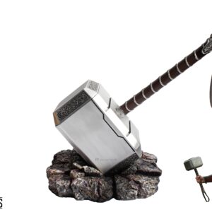 MARVEL'S AVENGERS - MJÖLNIR, THOR HAMMER AND BASE (1:1 FULL SIZE RESIN REPLICA)