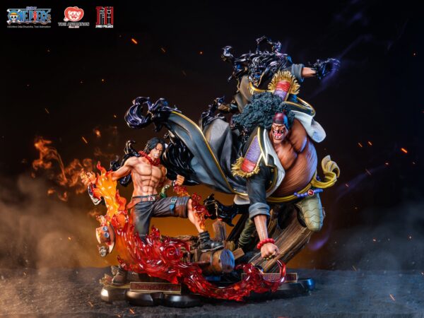 JIMEI PALACE STUDIO – ONE PIECE: MINI STATUE SERIES, PORTGAS D. ACE VS MARSHALL D. TEACH (LICENSED) [IN STOCK]