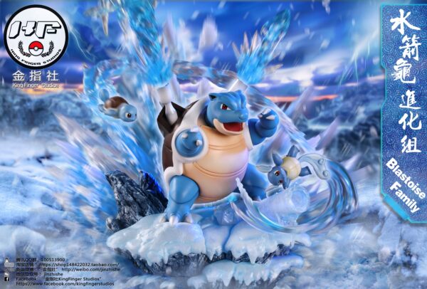 KING FINGER STUDIO – POKEMON: BLASTOISE FAMILY EVOLUTIONARY SERIES [PRE-ORDER] - Image 2
