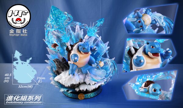 KING FINGER STUDIO – POKEMON: BLASTOISE FAMILY EVOLUTIONARY SERIES [PRE-ORDER] - Image 3