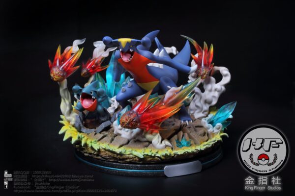 KING FINGER STUDIO – POKEMON: GARCHOMP AND GIBLE [IN STOCK] - Image 4