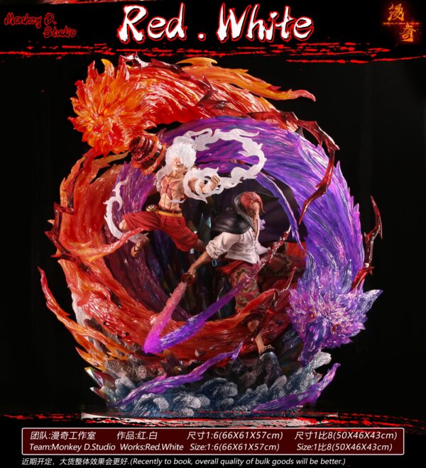MONKEY D STUDIO – ONE PIECE: RED AND WHITE, LUFFY AND SHANKS [SOLD OUT]