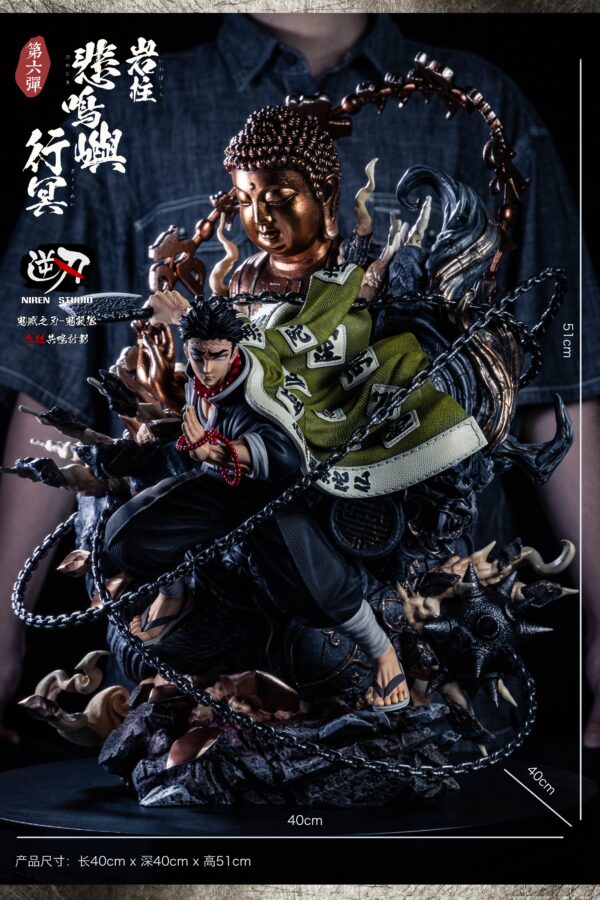 NIREN STUDIO – DEMON SLAYER: HASHIRA SERIES 6. STONE HASHIRA, GYOMEI HIMEJIMA [IN STOCK] - Image 6