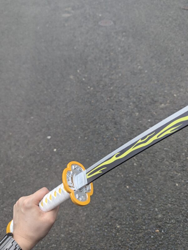 DEMON SLAYER - ZENITSU AGATSUMA'S NICHIRIN SWORD (with FREE sword stand) - Image 4