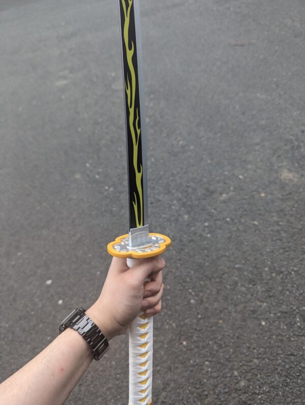 DEMON SLAYER - ZENITSU AGATSUMA'S NICHIRIN SWORD (with FREE sword stand) - Image 2