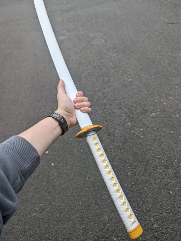 DEMON SLAYER - ZENITSU AGATSUMA'S NICHIRIN SWORD (with FREE sword stand) - Image 5