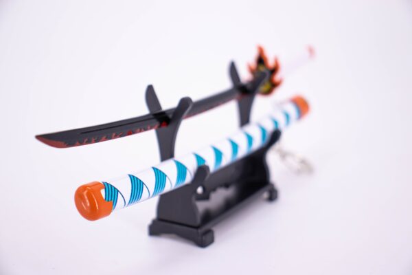 DEMON SLAYER – KYOJURO RENGOKU’S NICHIRIN SWORD KEYCHAIN - Image 3