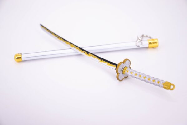 DEMON SLAYER – ZENITSU AGATSUMA’S NICHIRIN SWORD KEYCHAIN - Image 4