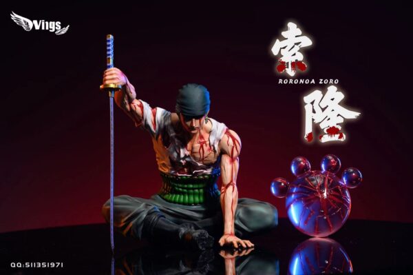 WINGS STUDIO – ONE PIECE: SITTING POSE SERIES 1. BLOODY ZORO [SOLD OUT]
