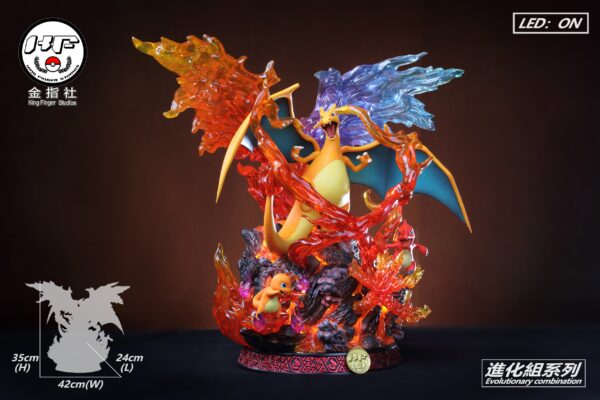 KING FINGER STUDIO – POKEMON: CHARIZARD FAMILY EVOLUTIONARY SERIES [PRE-ORDER] - Image 5