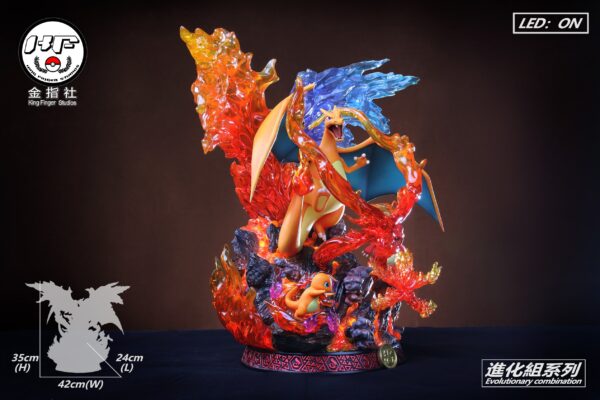 KING FINGER STUDIO – POKEMON: CHARIZARD FAMILY EVOLUTIONARY SERIES [PRE-ORDER] - Image 6
